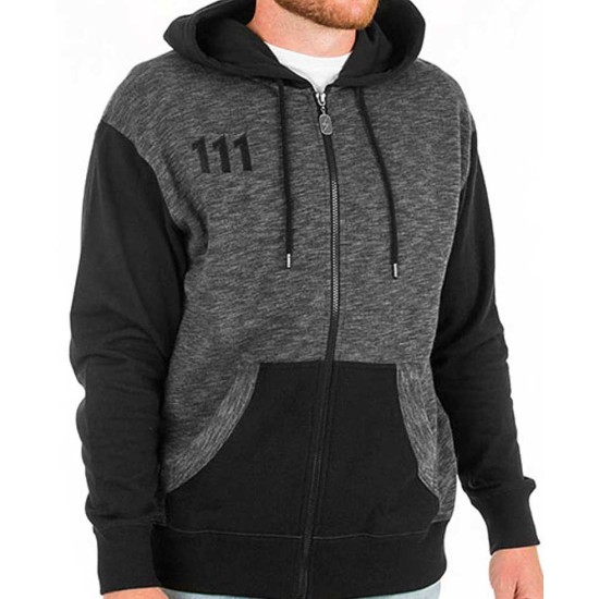 Fallout Vault 111 Black and Grey Hoodie 