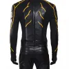 The Flash Season 3 Black Racer Leather Jacket The Flash Season 3 Black Racer Leather Jacket