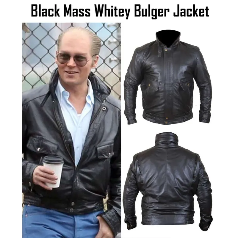Whitey Bulger Black Mass Johnny Depp Leather Jacket Whitey Bulger Black Mass Johnny Depp Leather Jacket