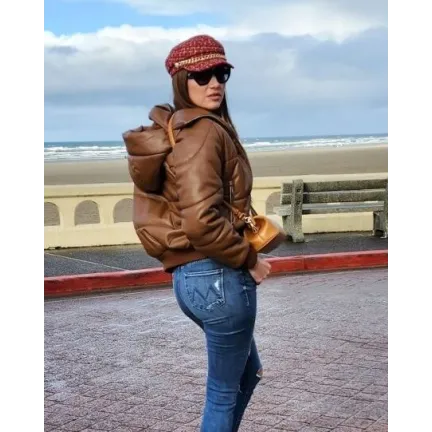 Blanca Blanco Street Style Brown Jacket Blanca Blanco Street Style Brown Jacket