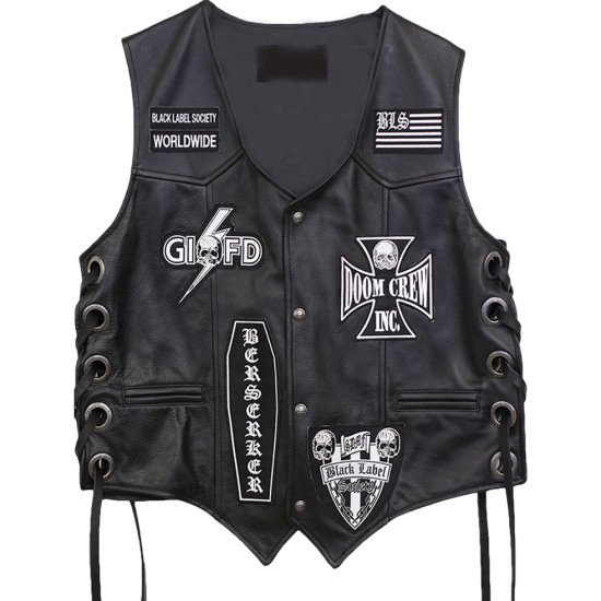 Black Label Society Vest with Patches
