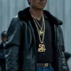 BMF Demetrius ‘Lil Meech’ Flenory Black Shearling Jacket BMF Demetrius ‘Lil Meech’ Flenory Black Shearling Jacket