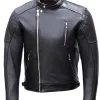 Men's Bobber Motorcycle Black Jacket Men's Bobber Motorcycle Black Jacket
