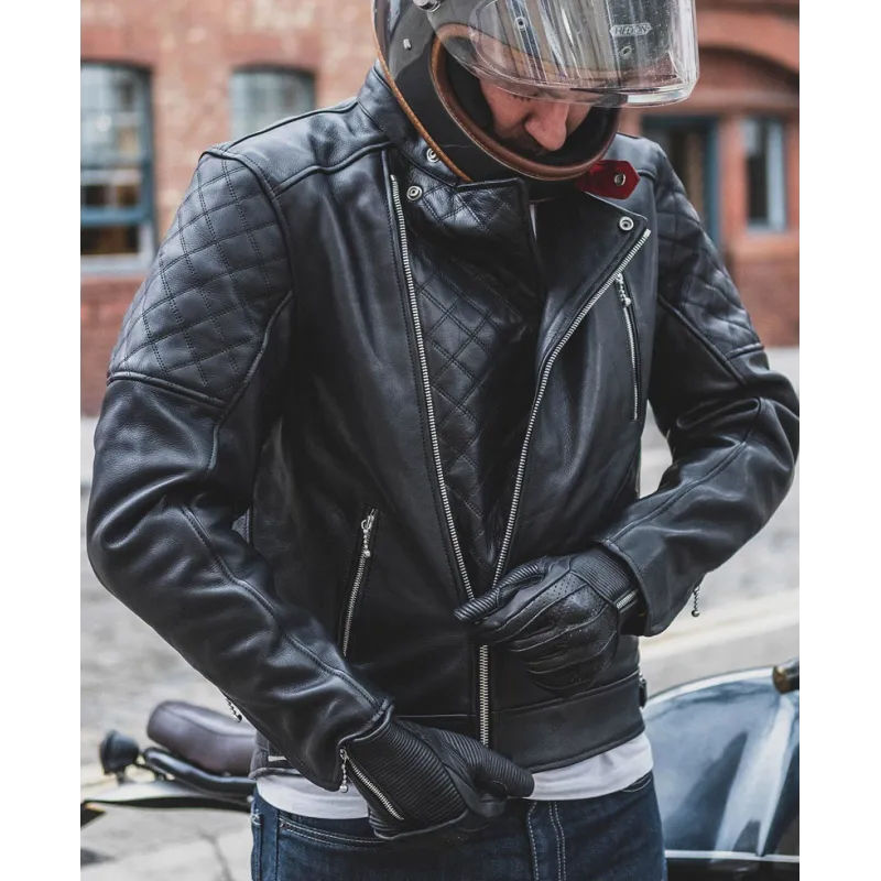 Men's Bobber Motorcycle Black Jacket Men's Bobber Motorcycle Black Jacket