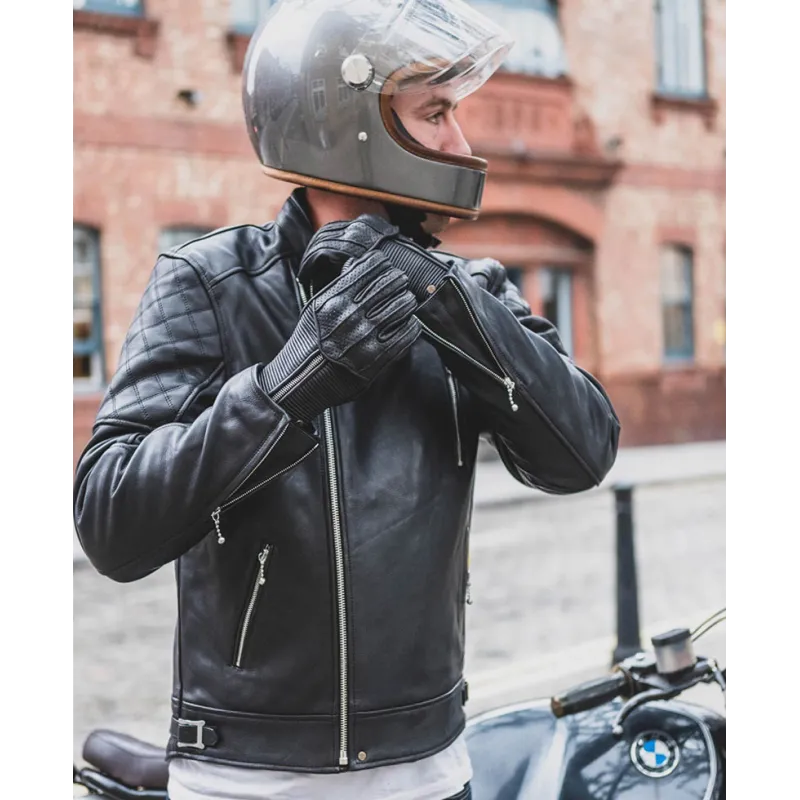 Men's Bobber Motorcycle Black Jacket Men's Bobber Motorcycle Black Jacket