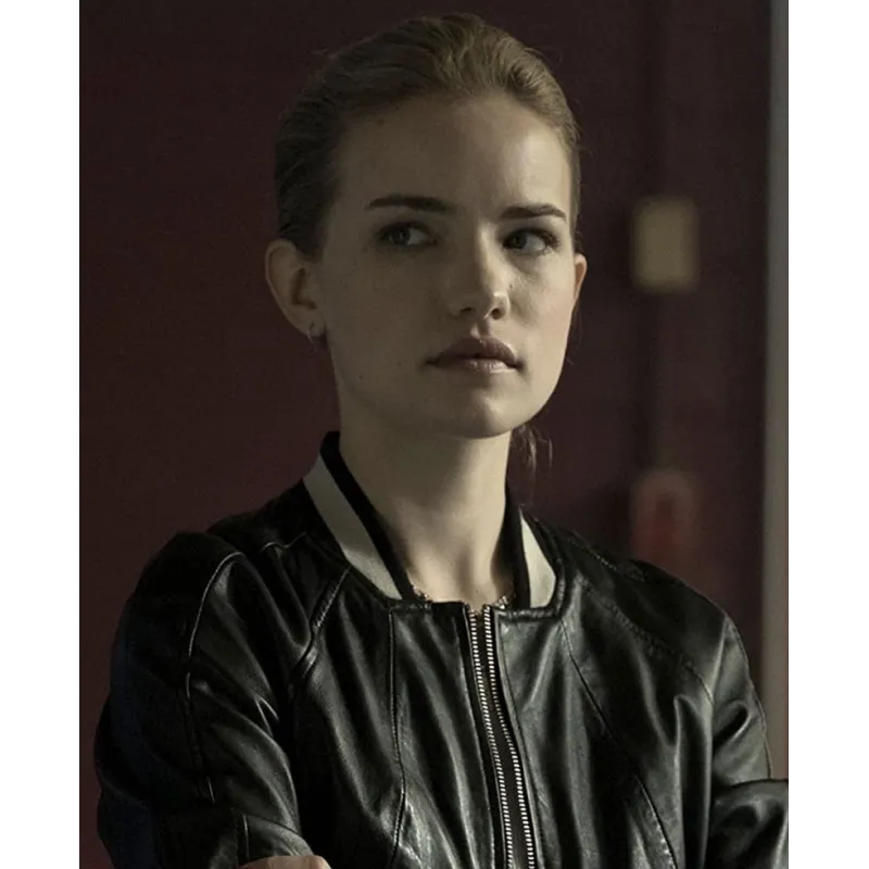 Willa Fitzgerald Dare Me Black Leather Jacket Willa Fitzgerald Dare Me Black Leather Jacket