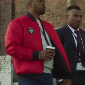 Bulletproof Noel Clarke Red Bomber Jacket