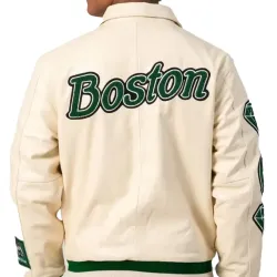 Boston Limited Edition Leather Varsity Jacket