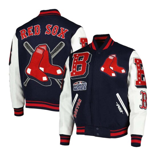 Boston Sox Mash Up Varsity Jacket