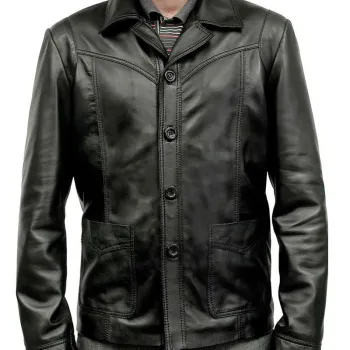Killing Them Softly Film Brad Pitt Leather Jacket