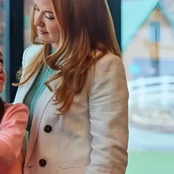 Branching Out Sarah Drew White Blazer