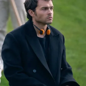 Alden Ehrenreich Brave New World Wool Peacoat