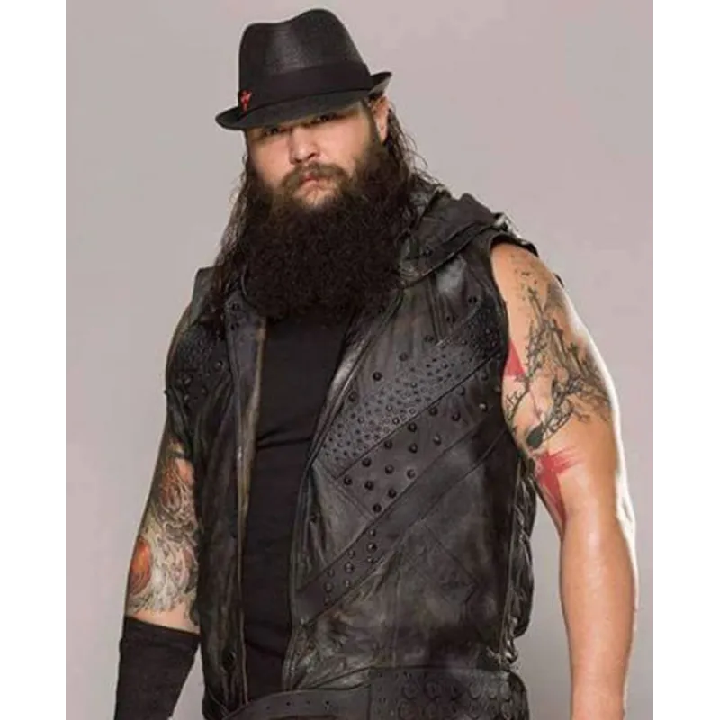 Bray Wyatt Studded Leather Vest Bray Wyatt Studded Leather Vest