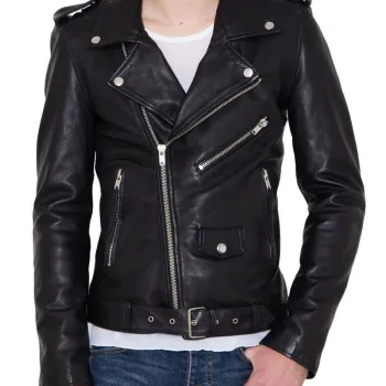 Break Even James Callis Black Leather Jacket
