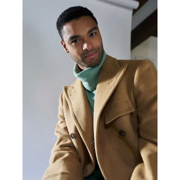 Bridgerton S02 Simon Basset Beige Wool Coat Bridgerton S02 Simon Basset Beige Wool Coat