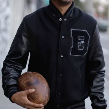 Men's Brooklyn Circus Bomber Letterman B Jacket 