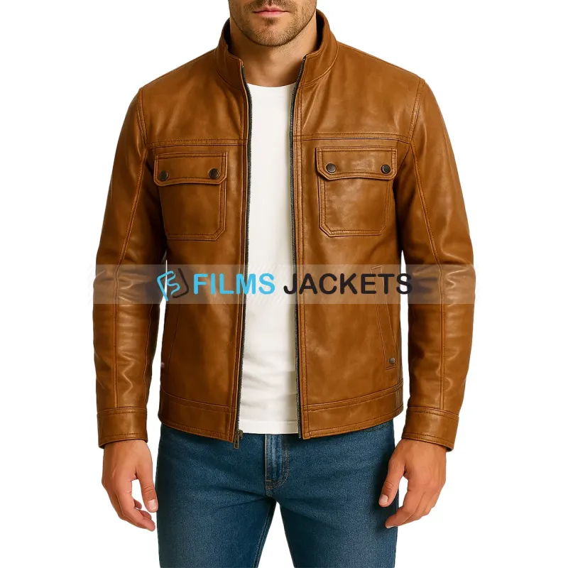 Bruce Willis Looper Joe Brown Leather Jacket Bruce Willis Looper Joe Brown Leather Jacket