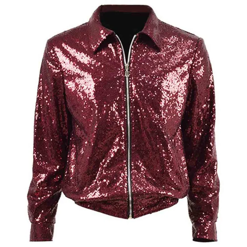 Bruno Mars Brothers Red Sequins Jacket Bruno Mars Brothers Red Sequins Jacket