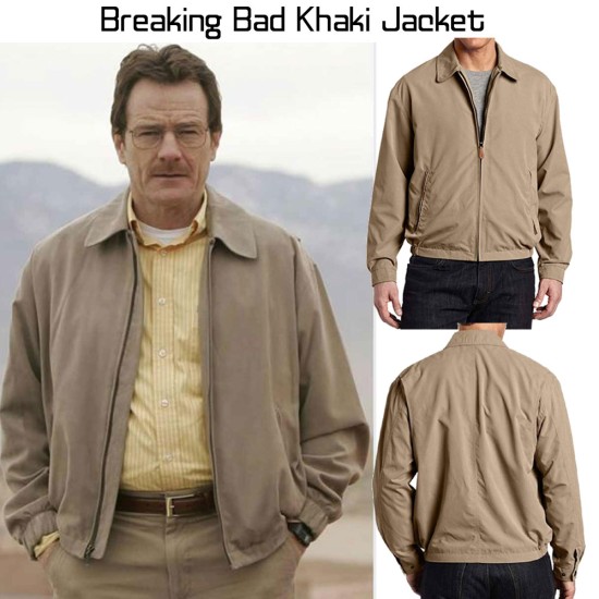 Bryan Cranston Breaking Bad Khaki Jacket