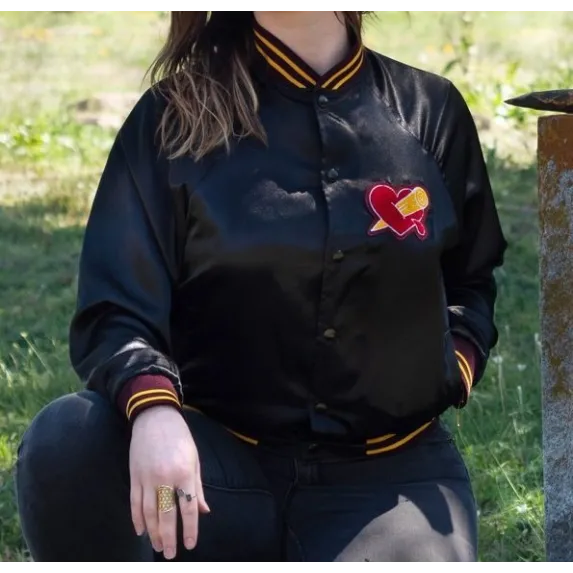 Buffy the Vampire Slayer Black Satin Jacket Buffy the Vampire Slayer Black Satin Jacket