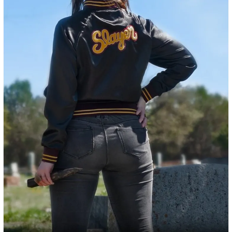 Buffy the Vampire Slayer Black Satin Jacket Buffy the Vampire Slayer Black Satin Jacket