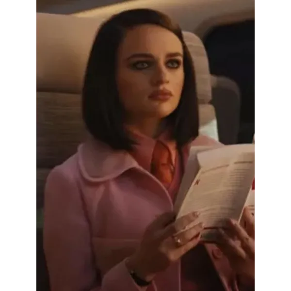 Bullet Train Joey King Pink Coat Bullet Train Joey King Pink Coat
