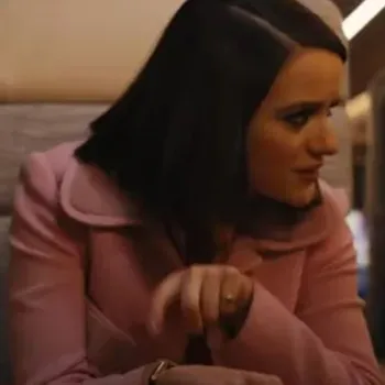 Bullet Train Joey King Pink Coat