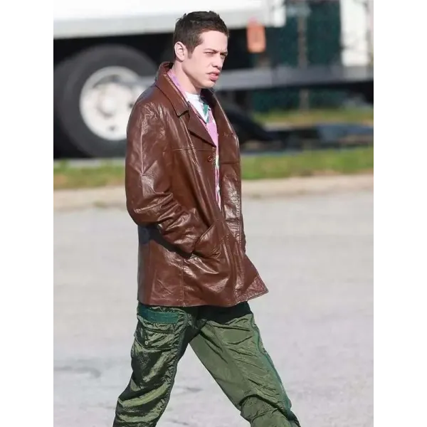 Bupkis 2023 Pete Davidson Brown Jacket Bupkis 2023 Pete Davidson Brown Jacket