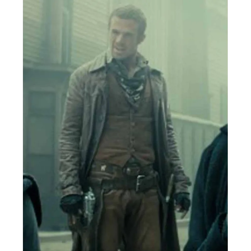 Cam Gigandet Priest Brown Leather Coat Cam Gigandet Priest Brown Leather Coat