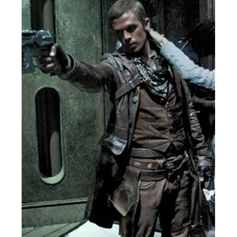 Cam Gigandet Priest Brown Leather Coat