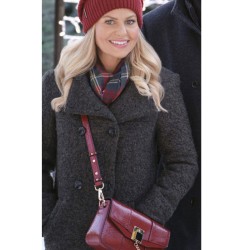 If I Only Had Christmas Candace Cameron Bure Double Breasted Coat