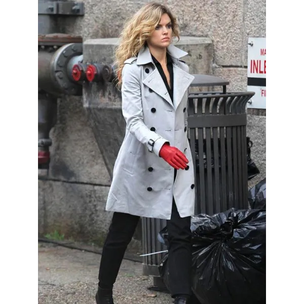 Camren Bicondova Gotham White Coat Camren Bicondova Gotham White Coat