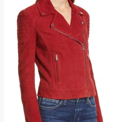 Fuller House Candace Cameron Bure Suede Red Jacket