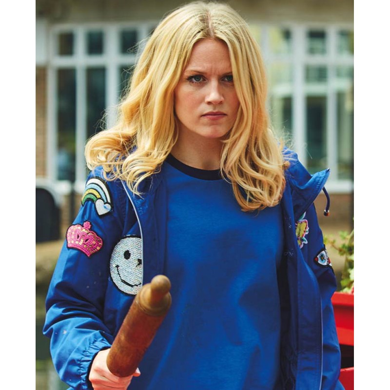 Cara Theobold Zomboat Blue Hooded Jacket