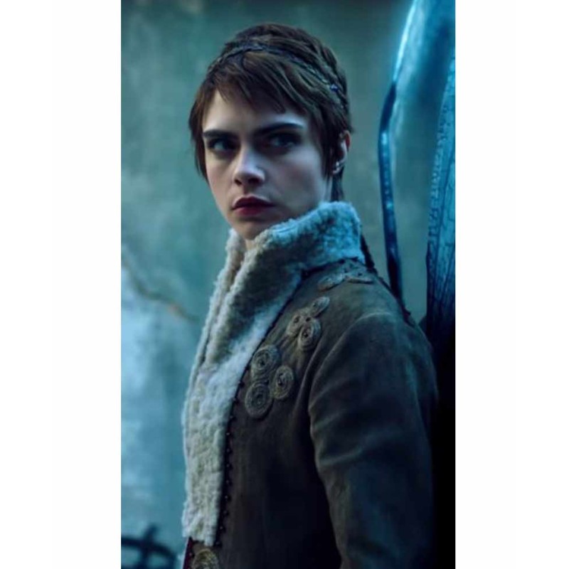 Carnival Row Cara Delevingne Shearling Coat Carnival Row Cara Delevingne Shearling Coat