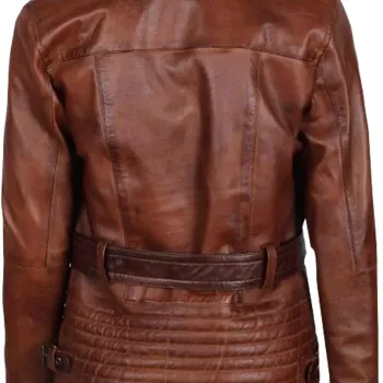 Cassandra Shearling Leather Brown Jacket