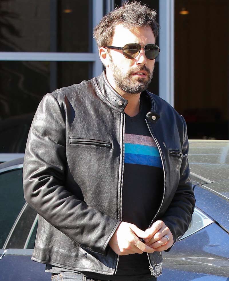 ben affleck leather jacket