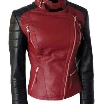 Catherine Chandler Beauty and The Beast Red Leather Jacket