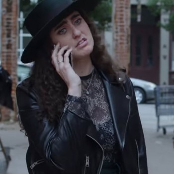 Catherine Cohen The Lovebirds Biker Leather Jacket