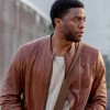 Chadwick Boseman Message From The King Brown Leather Jacket Chadwick Boseman Message From The King Brown Leather Jacket