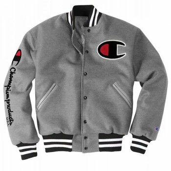 Champion Exclusive Life Grey Varsity Jacket