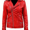 Southside Serpents Cheryl Blossom Red Leather Jacket