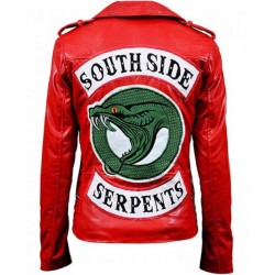 Southside Serpents Cheryl Blossom Red Leather Jacket