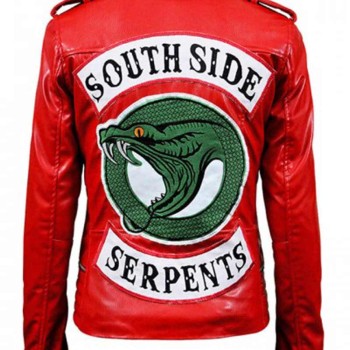 Southside Serpents Cheryl Blossom Red Leather Jacket