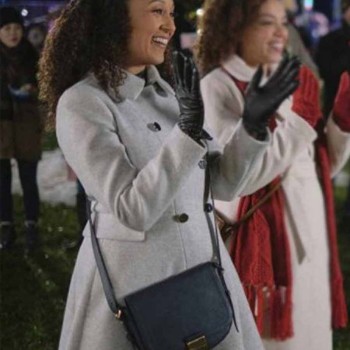 Christmas Comes Twice Tamera Mowry Housley Grey Coat