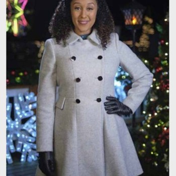 Christmas Comes Twice Tamera Mowry Housley Grey Coat