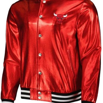 Chicago Bulls Metallic Varsity Jacket