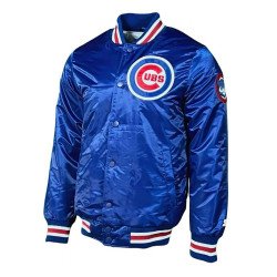 Chicago Cubs Blue Satin Jacket