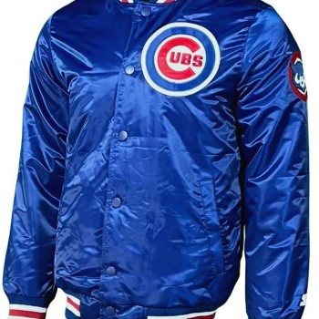 Chicago Cubs Blue Satin Jacket