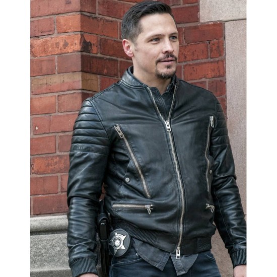 Chicago PD Nick Wechsler Motorcycle Leather Jacket